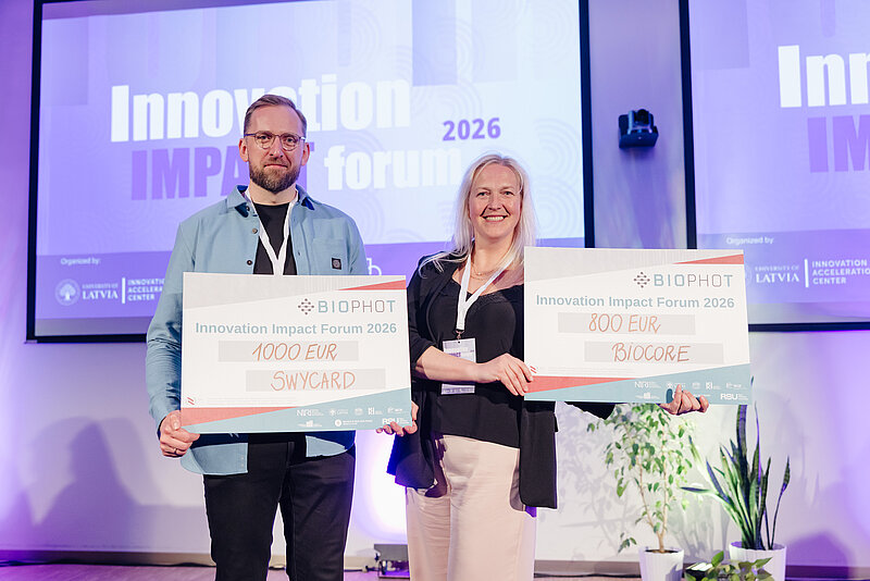 “BioPhoT” pētniecības projekti demonstrē komercializācijas potenciālu forumā “Innovation Impact Forum 2026”